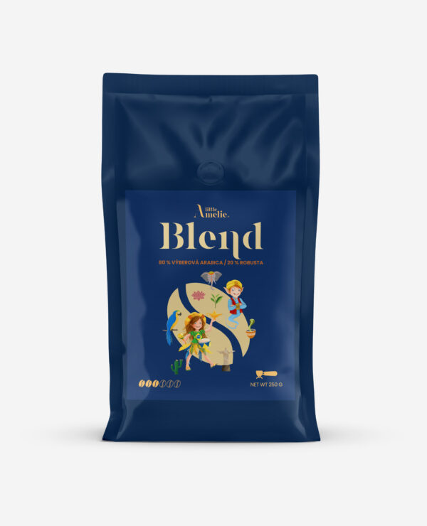 Blend - 80 % výberová arabica / 20 % robusta